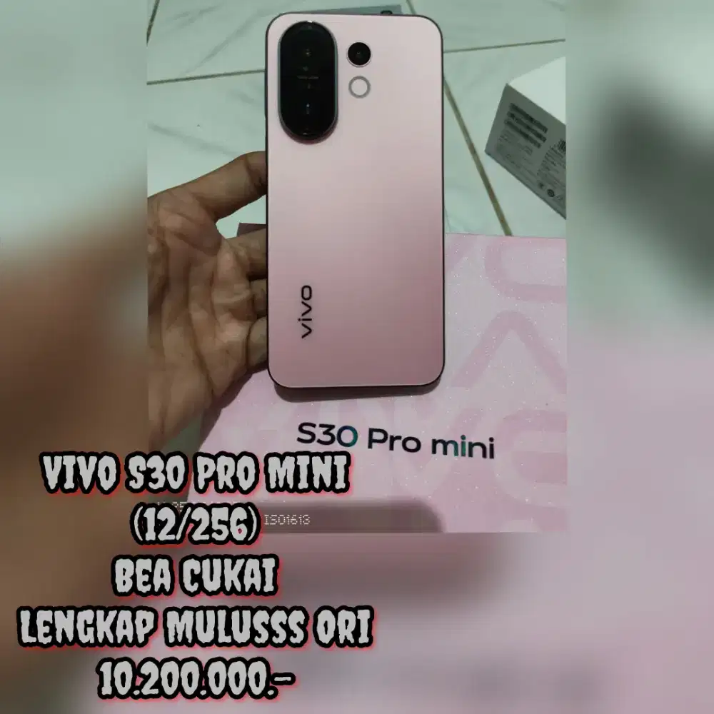 Vivo S30 Pro Mini (12/256) Bea Cukai