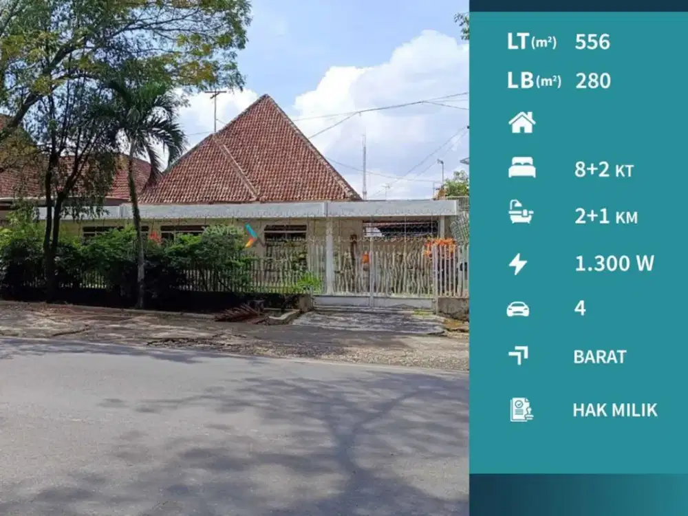 Dijual Rumah Klasik di Poros Jalan Daerah Pulau pulau Klojen Malang