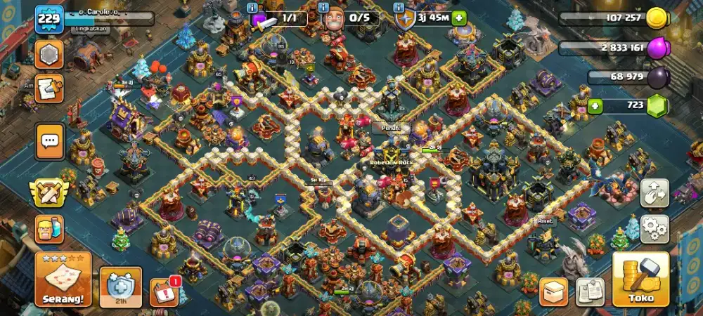 COC TH 17 semi max berlatar kapal laut