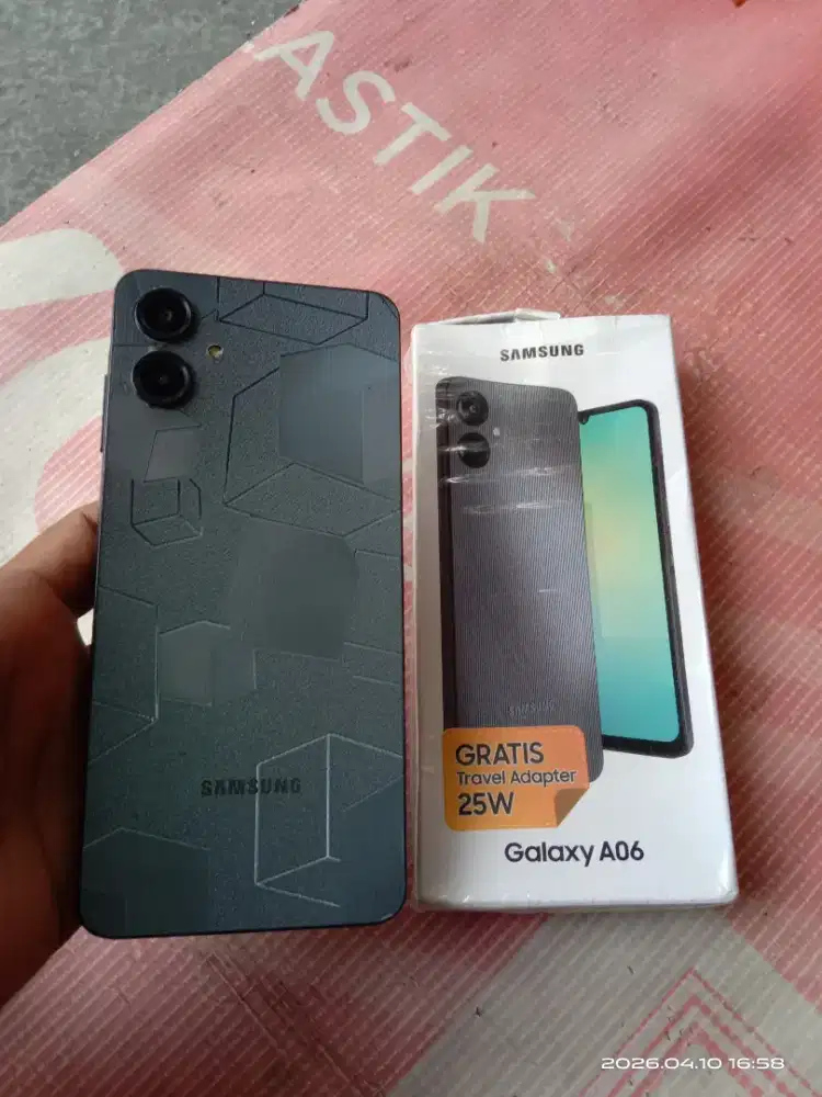 Samsung Galaxy A06 ram 4/64gb lengkap mulus dan normal