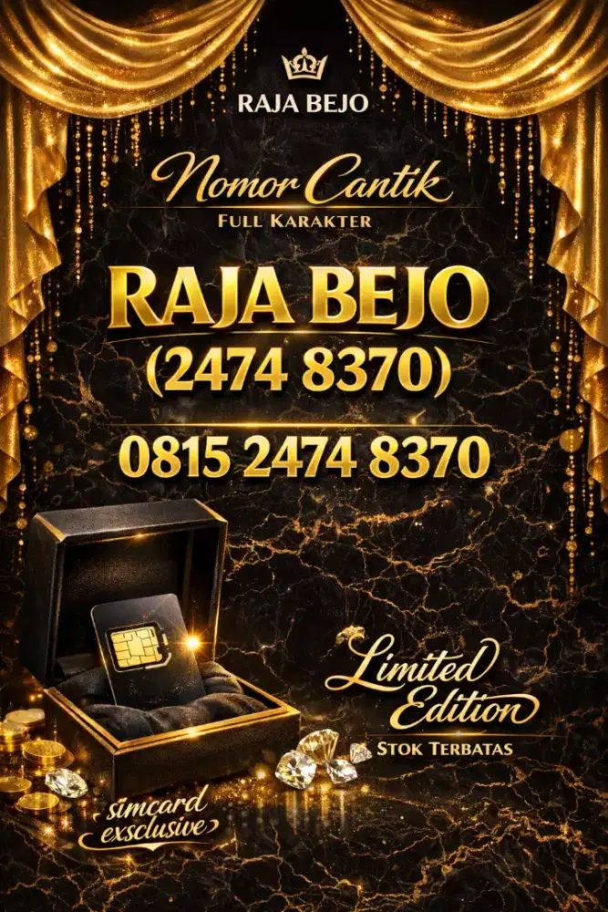 Nomor Cantik Premium Full Karakter RAJA BEJO