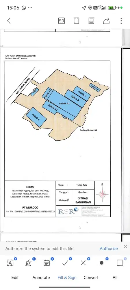 Tanah dan Bangunan di Jl. Sultan Agung, Kel. Arjasa, Kabupaten Jember