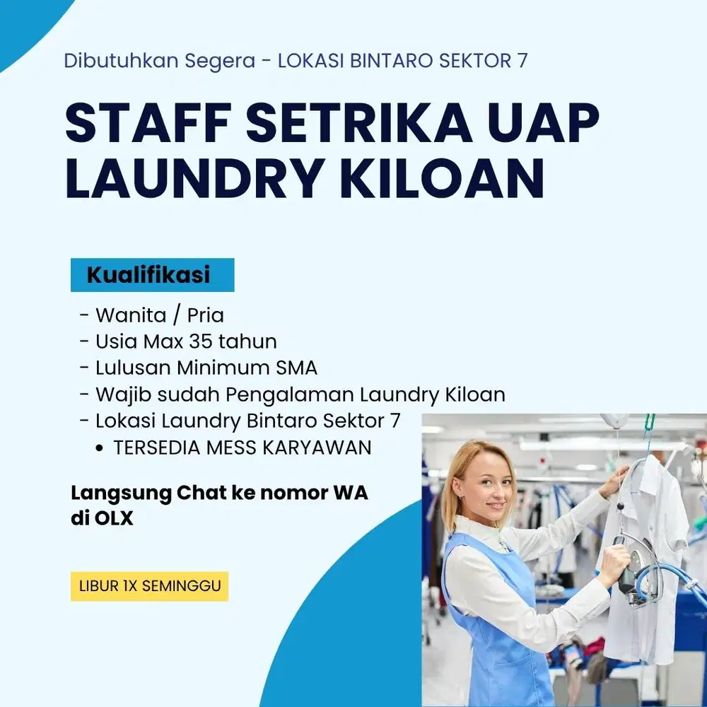 STAFF SETRIKA UAP KILOAN BINTARO KEBAYORAN ARCADE