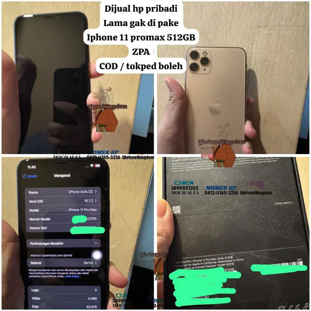 IPHONE 11 PROMAX GOLD 512GB ZPA