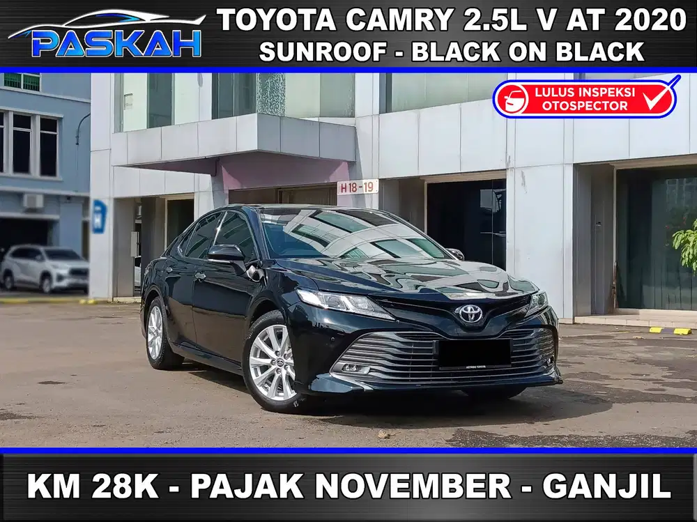 Sunroof KM=28rb Bunga 4% PAJAK=November Camry 2.5 V 2020 CAMRY V 2020