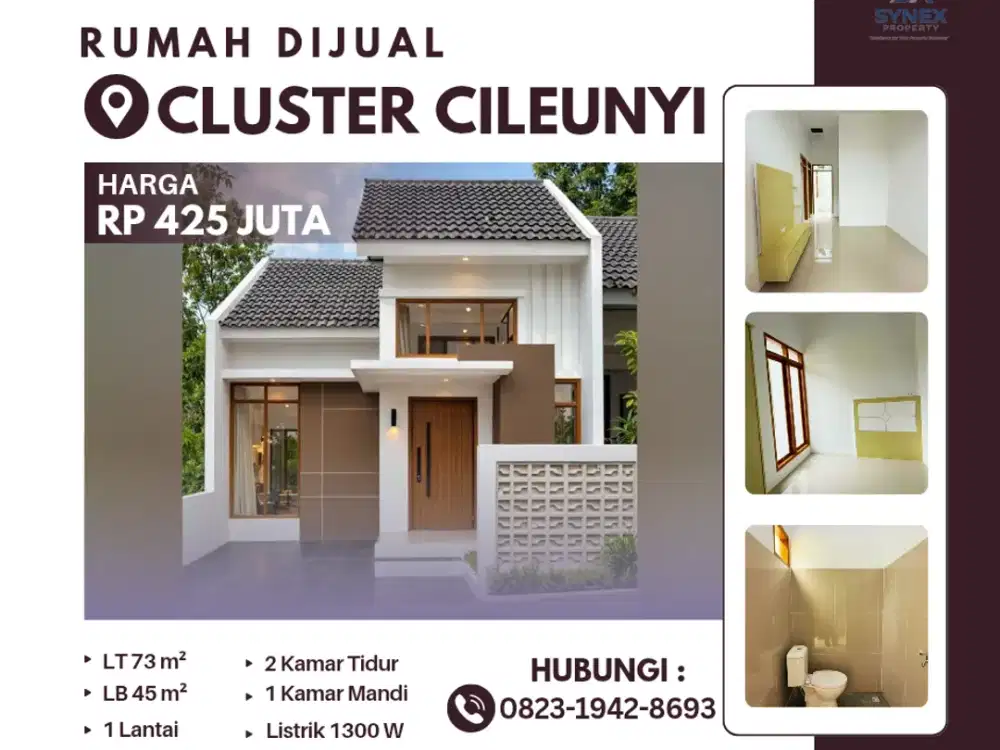 Rumah indent mininalis 400 Jutaan stock terbatas di Cileunyi, Bandung