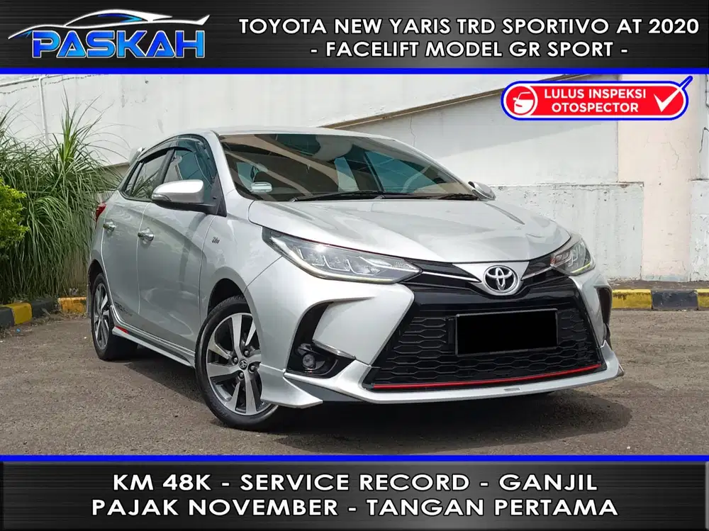 New Model PAJAK=NOVEMBER GANJIL Km=48rb TOYOTA Yaris S TRD 2020 PASKAH