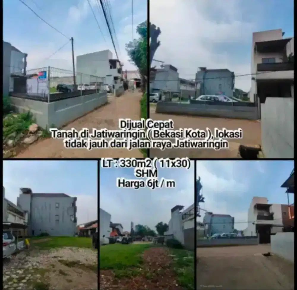 Tanah Strategis untuk kos2an lokasi tdk jauh dr jln raya jatiwaringin