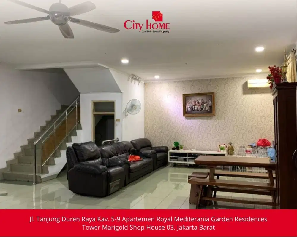 Disewakan Rumah 2,5 lantai Furnished di Karang Asri Jakarta Utara