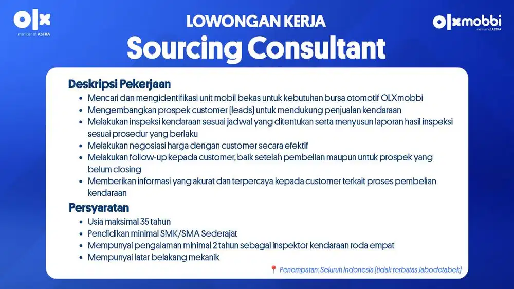 Sourcing Consultant (Inspektor mobil second)