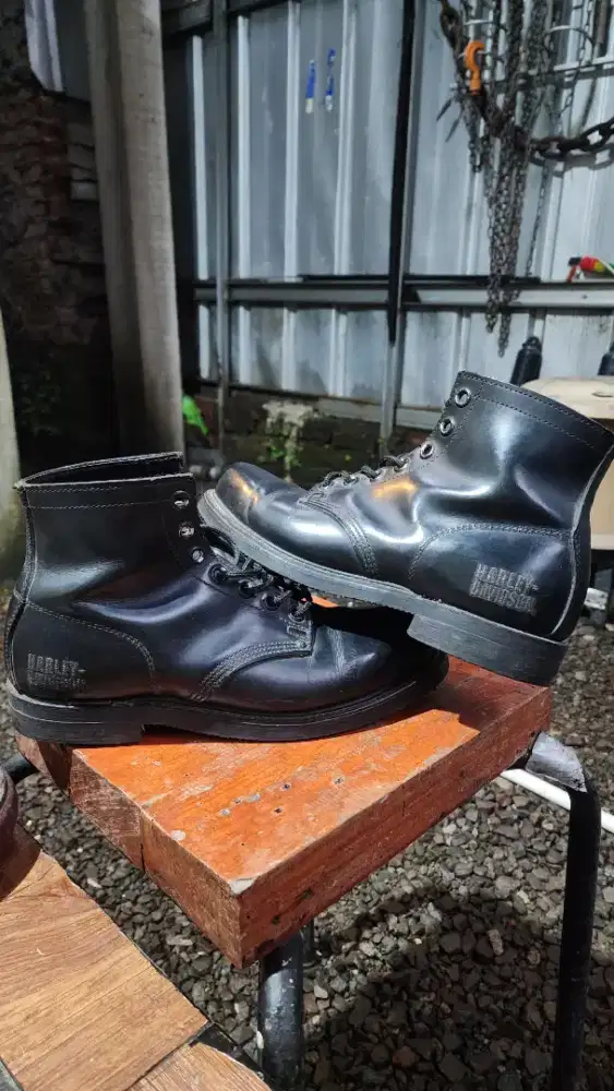 Sepatu kulit Harley davidson original