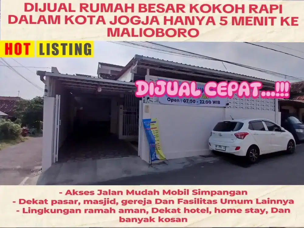 DIJUAL RUMAH SIAP HUNI DALAM KOTA STRATEGIS DI Jl WIROBRAJAN, KOTA YOGYAKARTA