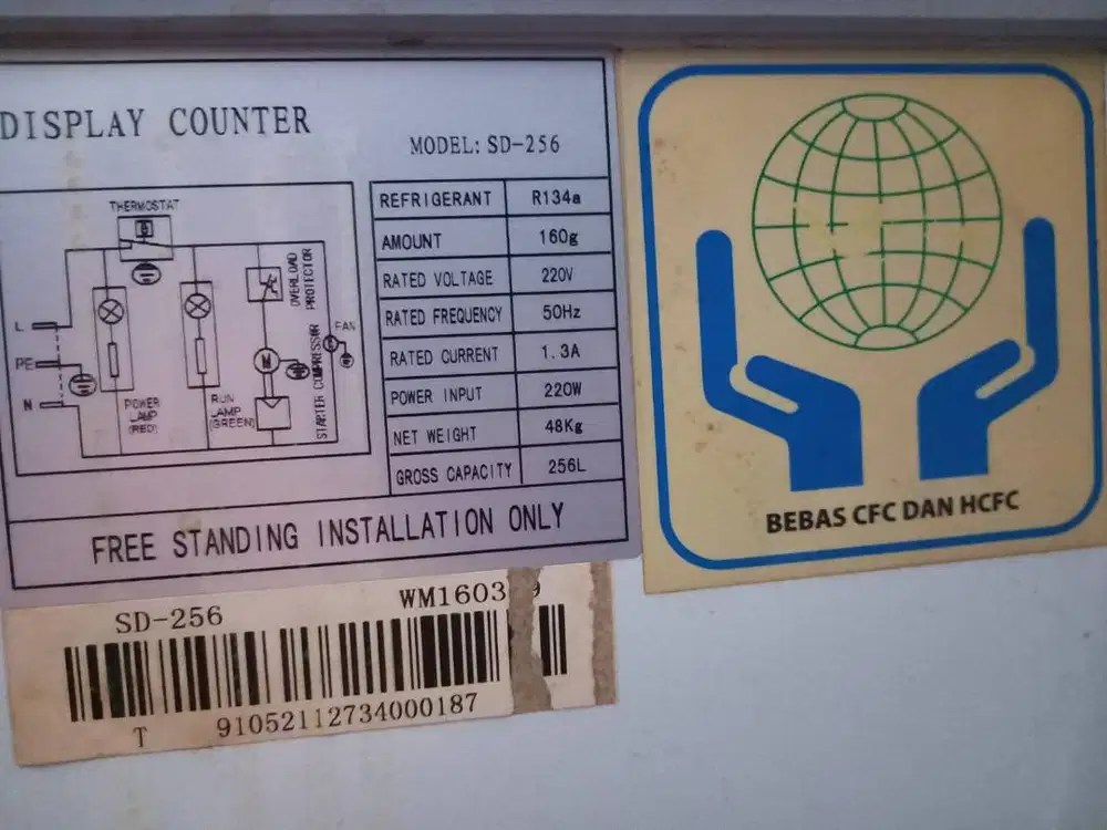 GEA Sliding Glass Freezer SD-256 (256L) – Freezer Es Krim & Fro