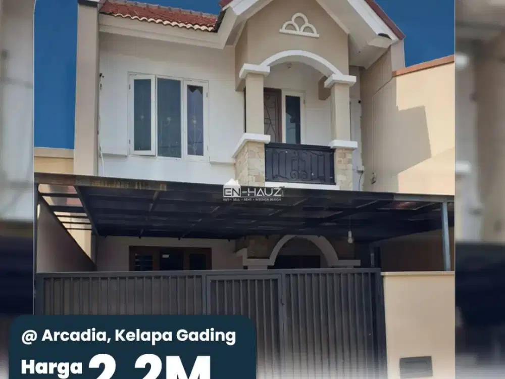 (PLS) Dijual Rumah Cluster Arcadia Kelapa Gading