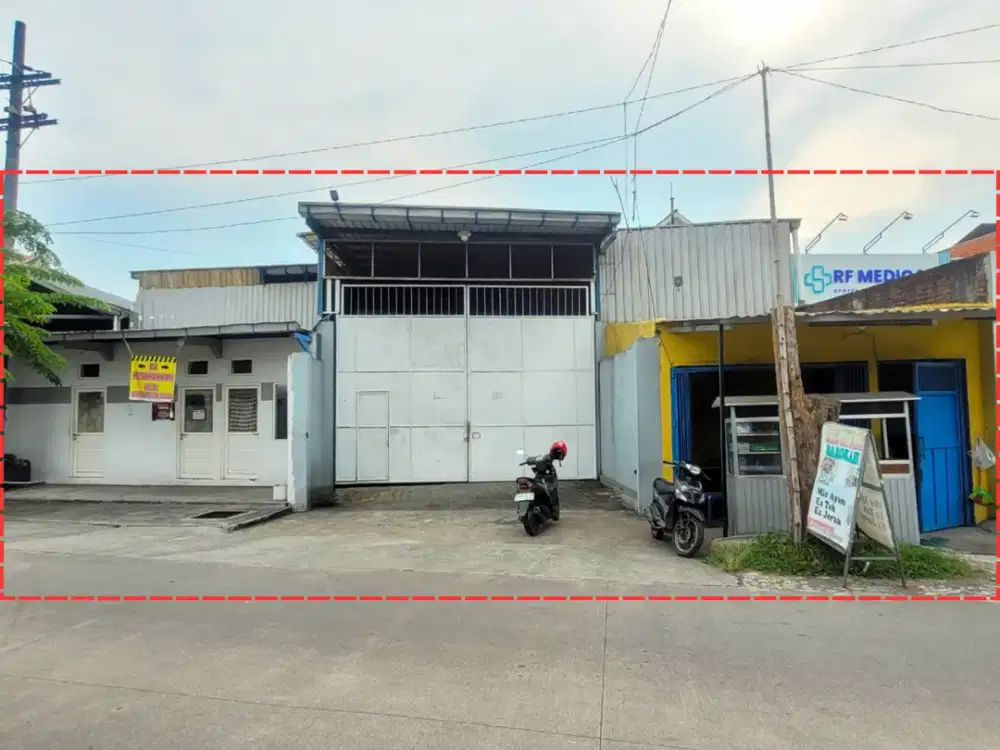 Gudang Pabrik Strategis dan Luas di Kawasan Taman dekat dengan Gerbang Tol Menanggal