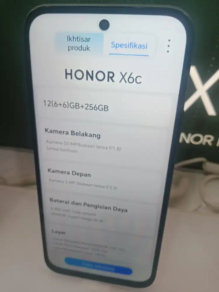 HP HONOR X6C RAM 6+6/256
