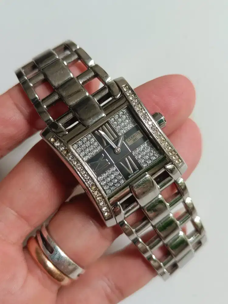 Jam wanita Cerutti 10091-2 original bekas normal tinggal pakai
