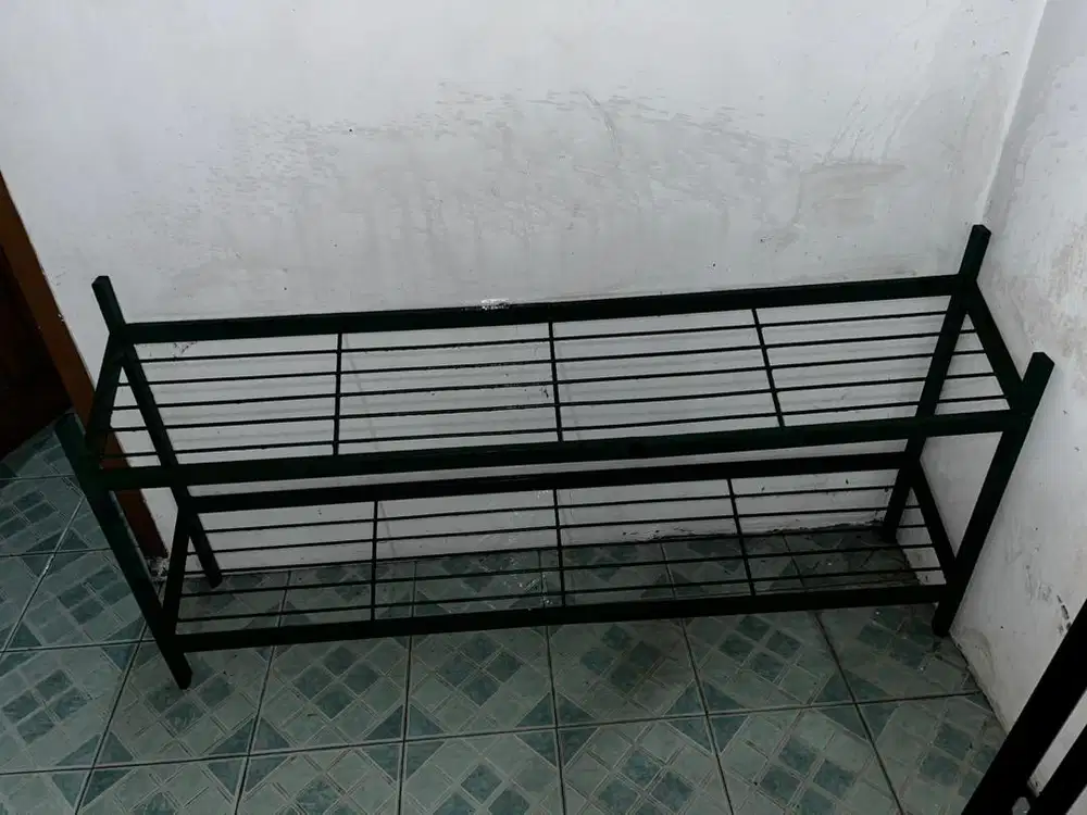 Rak 2 Susun Rak Sepatu Rumah Kosan Kontrakan