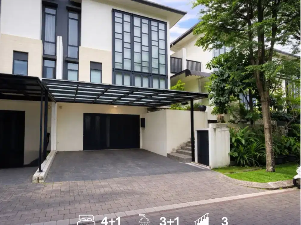 Hunian Cantik Semi Furnished 3 Lantai di BSD City