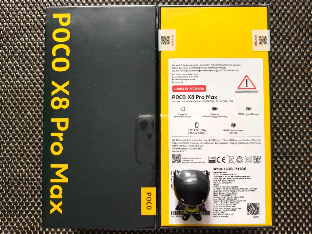 poco x8 pro max 5g 12/512 garansi resmi