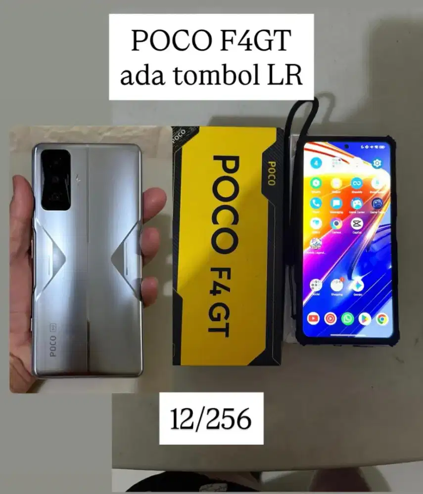 Gaming POCO F4 GT 12/256 tombol LR TT BT