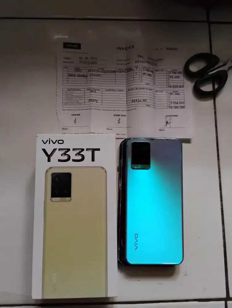 Vivo Y33T Ram 8+4/128