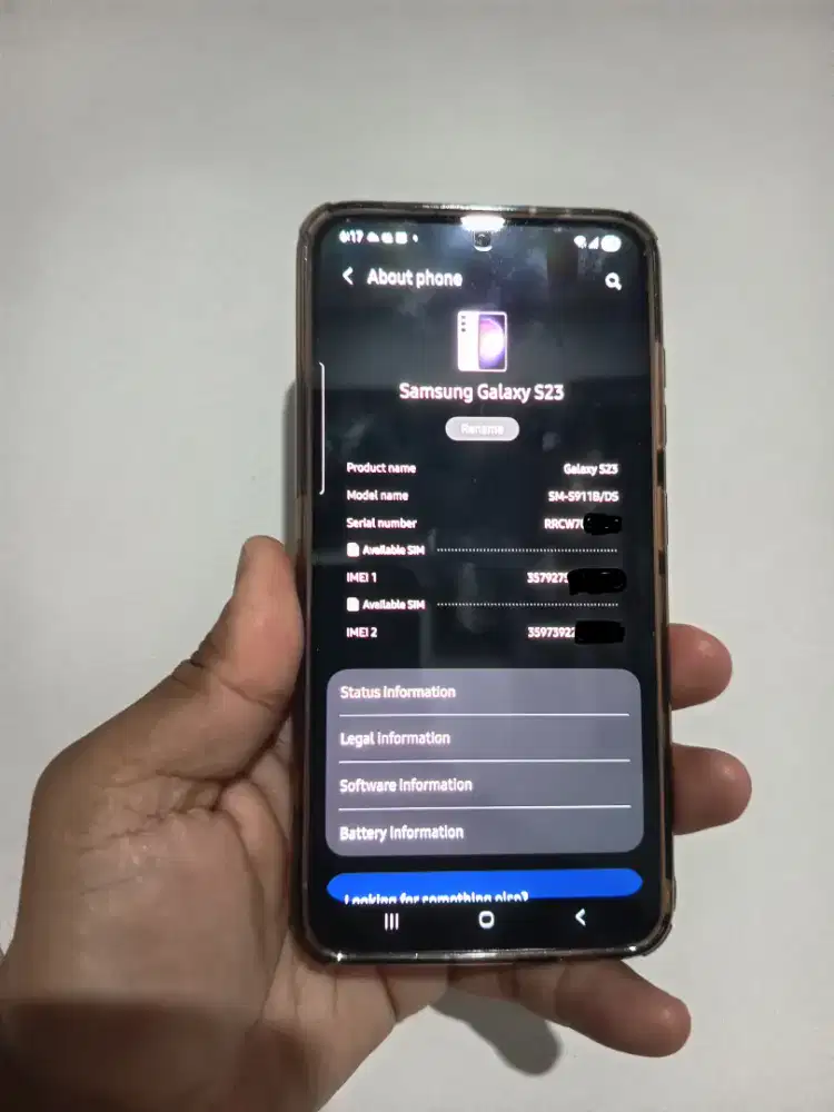 Samsung S23 8/256GB Mulus Seperti Baru