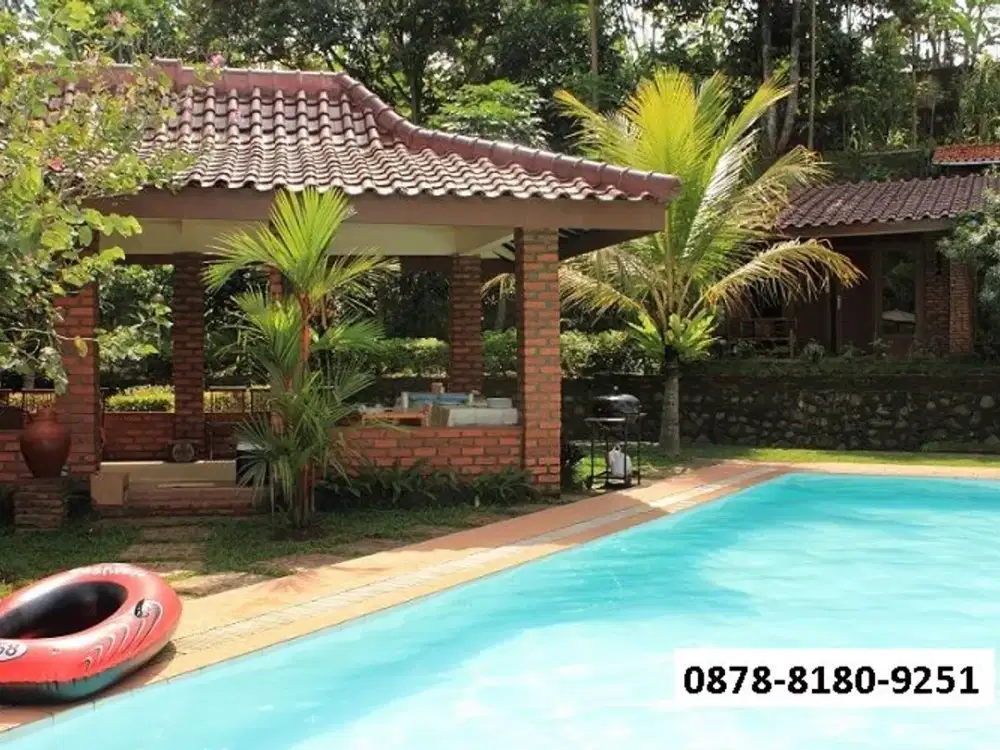 DISEWA/DIJUAL Villa dg Kolam Renang & Kolam Pancing Pribadi dekat dg Tol Caringin (TIDAK MACET)
