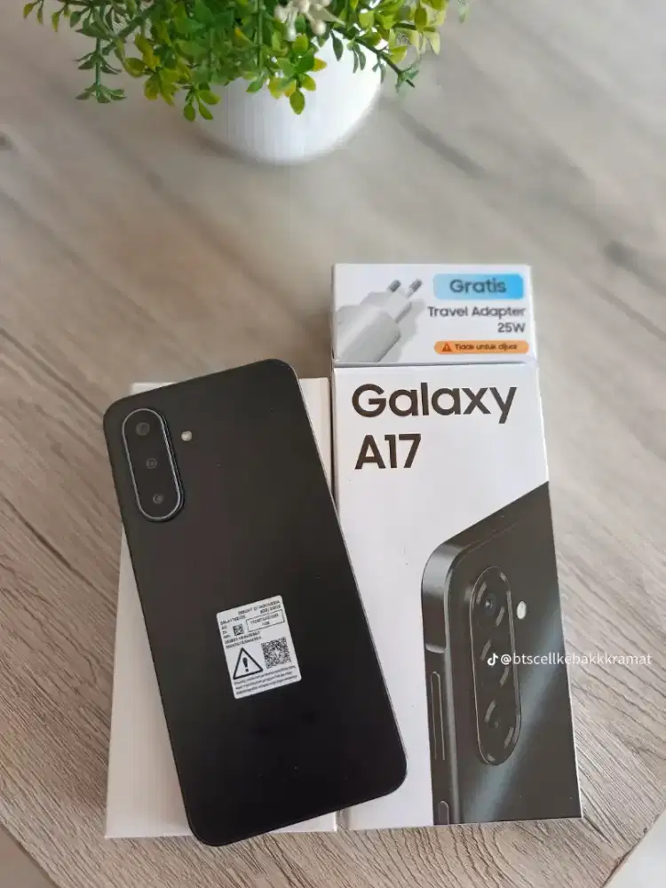 Cicilan Samsung a17 ram 8/128gb free adaptore original