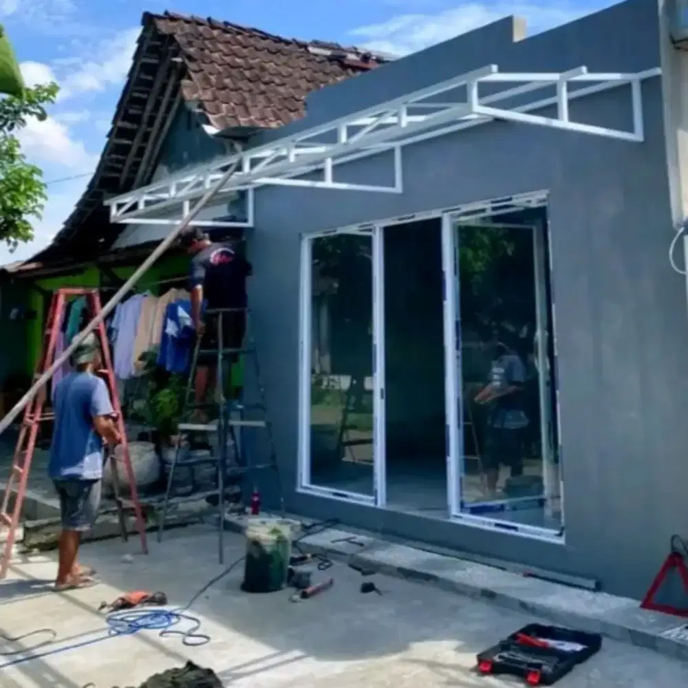 Kanopi besi galvanis murah jogja