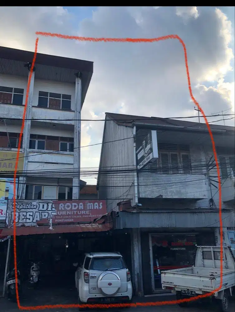 di jual rumah toko (ruko) 4 lantai di daerah  pontianak kalbar