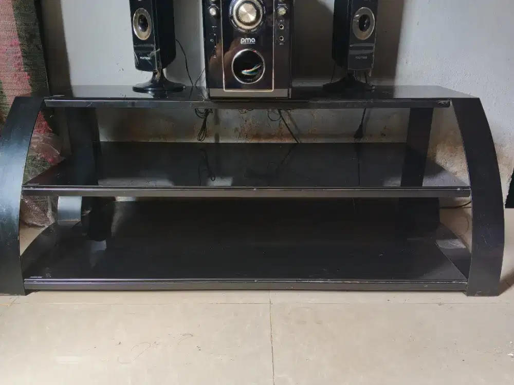 rak besi kaca informa 3 tingkat mash bagus