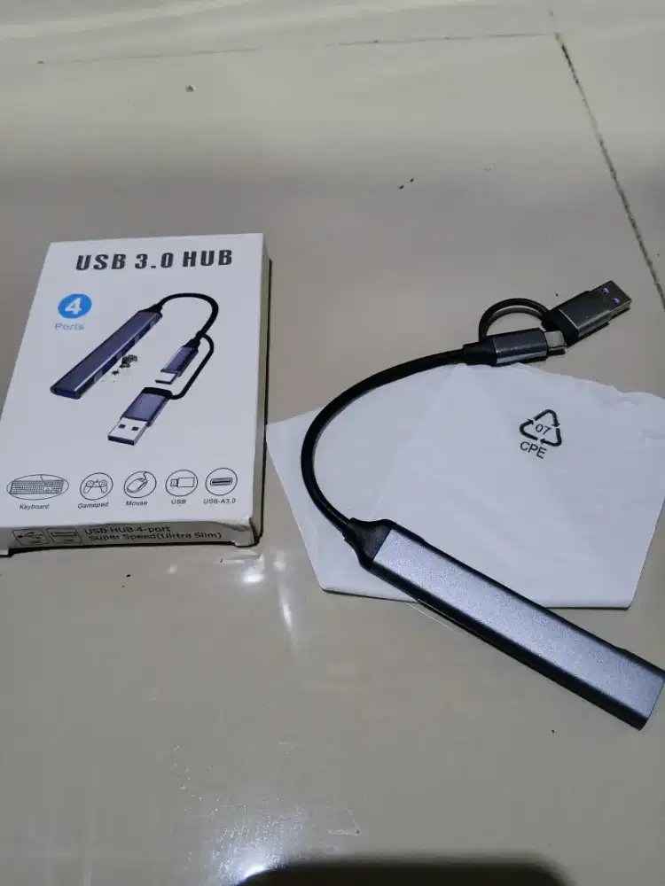 USB 3.0 Hub Alumunium 4 Port