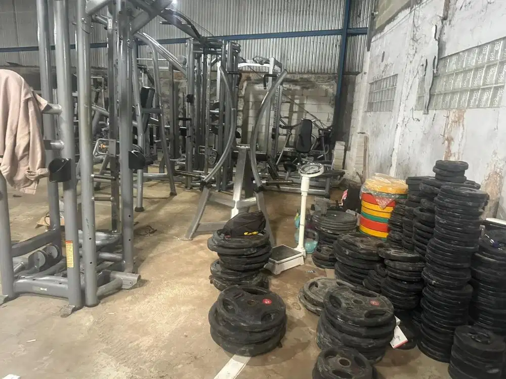 Jual murah nego siap pakai full/satuan alat bekas gym