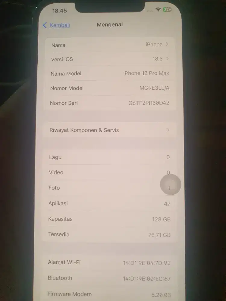 iPhone 12 promax 128 GB