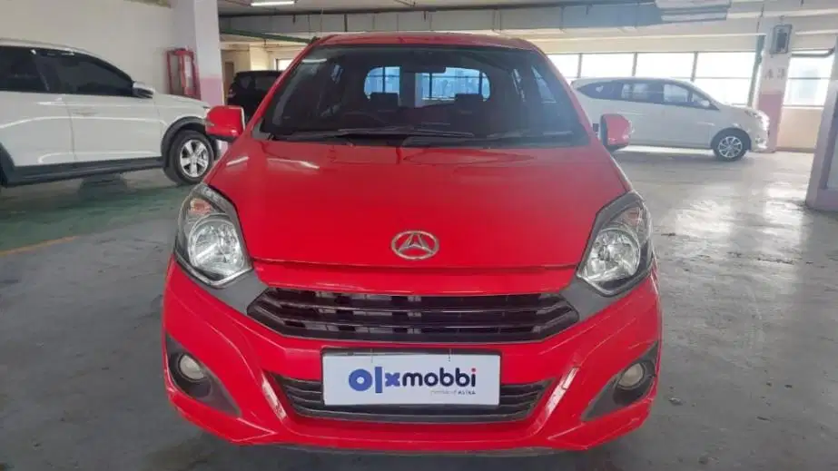 TDP 6,JT, Daihatsu Ayla 1.0 X Bensin-AT Merah 2019