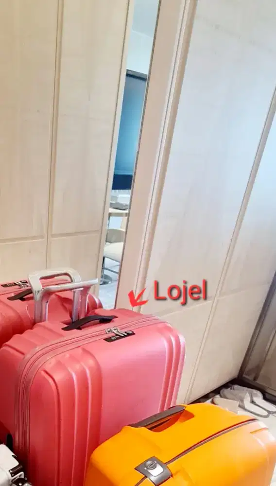 KOPER LOJEL PINK 32in XXL BAGASI BESAR BIG LUGGAGE POLYPROPILENE JAPAN
