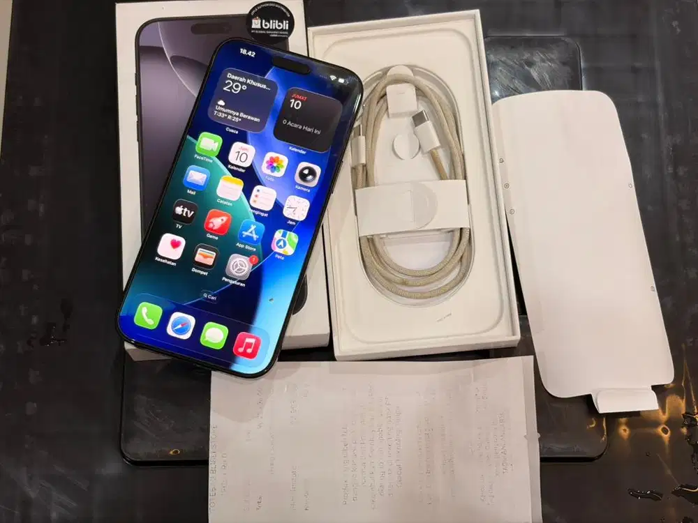 Iphone 16 PM garansi RESMI 1 tahun lg bisa TT