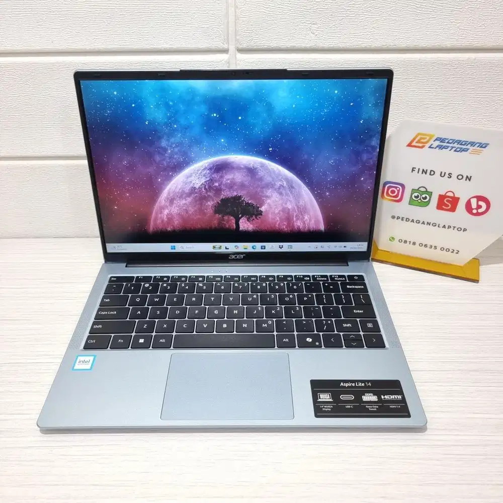 Acer Aspire Lite 14 AL14-32P Intel N150 RAM 8GB SSD 512GB LAYAR WUXGA