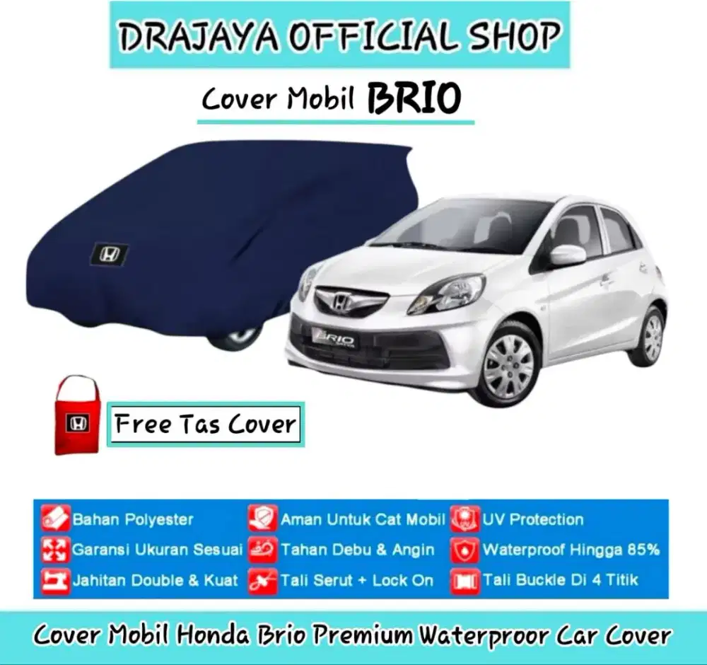 Cover Mobil Honda Brio 2012 - 2016 Premium Waterproof Car Cover