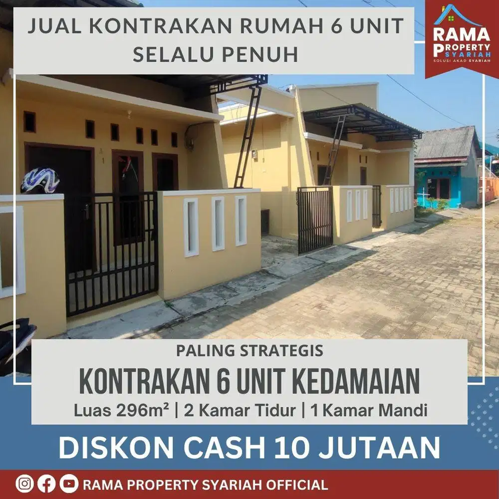 BELI KONTRAKAN INI PASTI UNTUNG! RUMAH KONTRAKAN KEDAMIAN DIJUAL MURAH