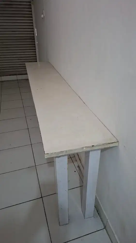 Meja kayu lapis HPL cocok utk usaha baso