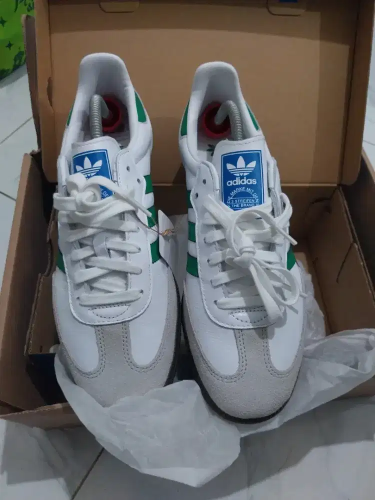 Adidas Samba White Green OG
