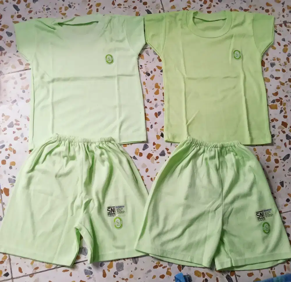 One set anak motif polos unisex