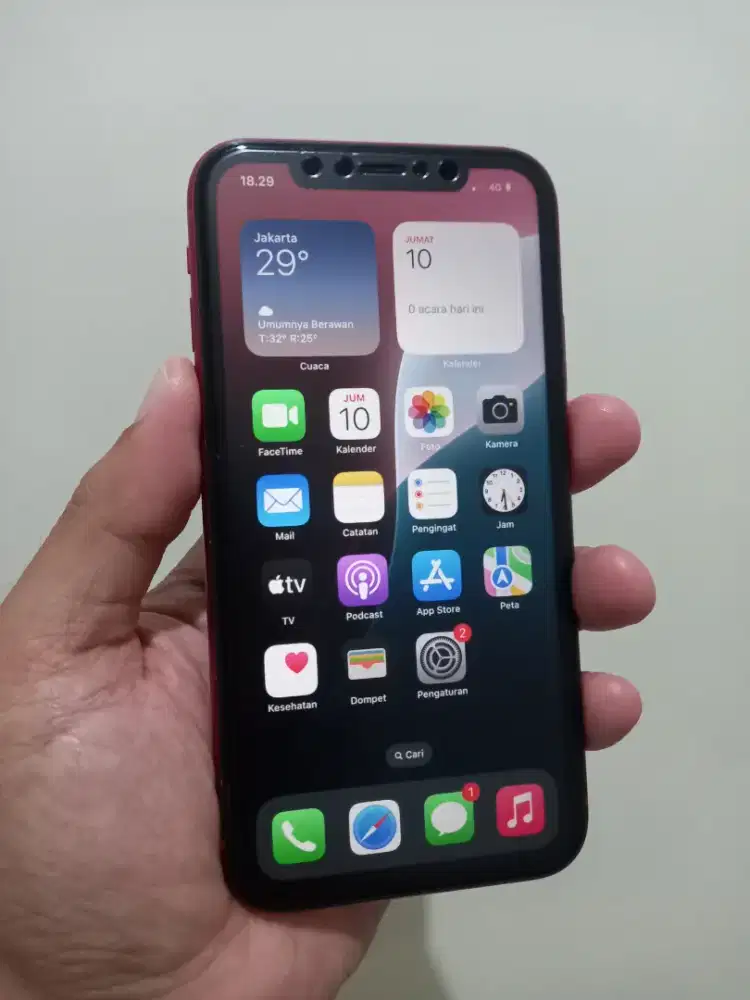 Iphone XR Red 128Gb Ex Inter Fullset normal no minus