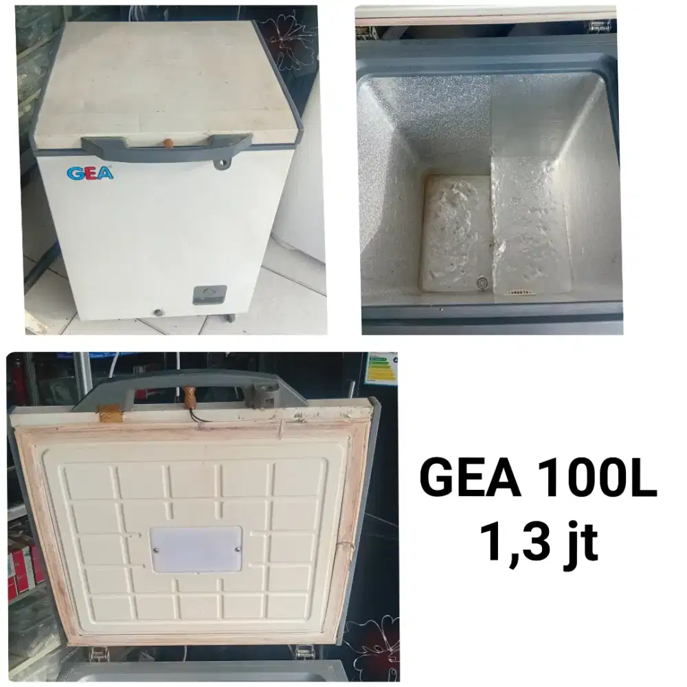Freezer box GEA 100L bekas bergaransi