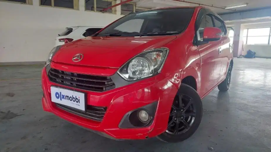 TDP 6,JT, Daihatsu Ayla 1.0 X Bensin-AT Merah 2019