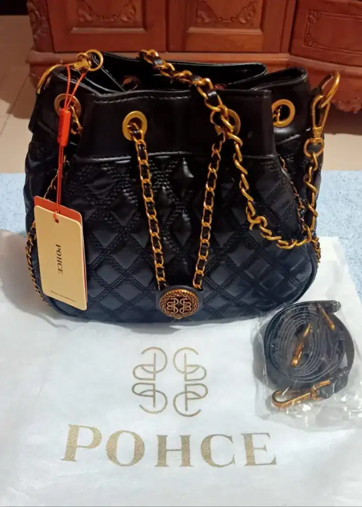 Tas merk poche leather