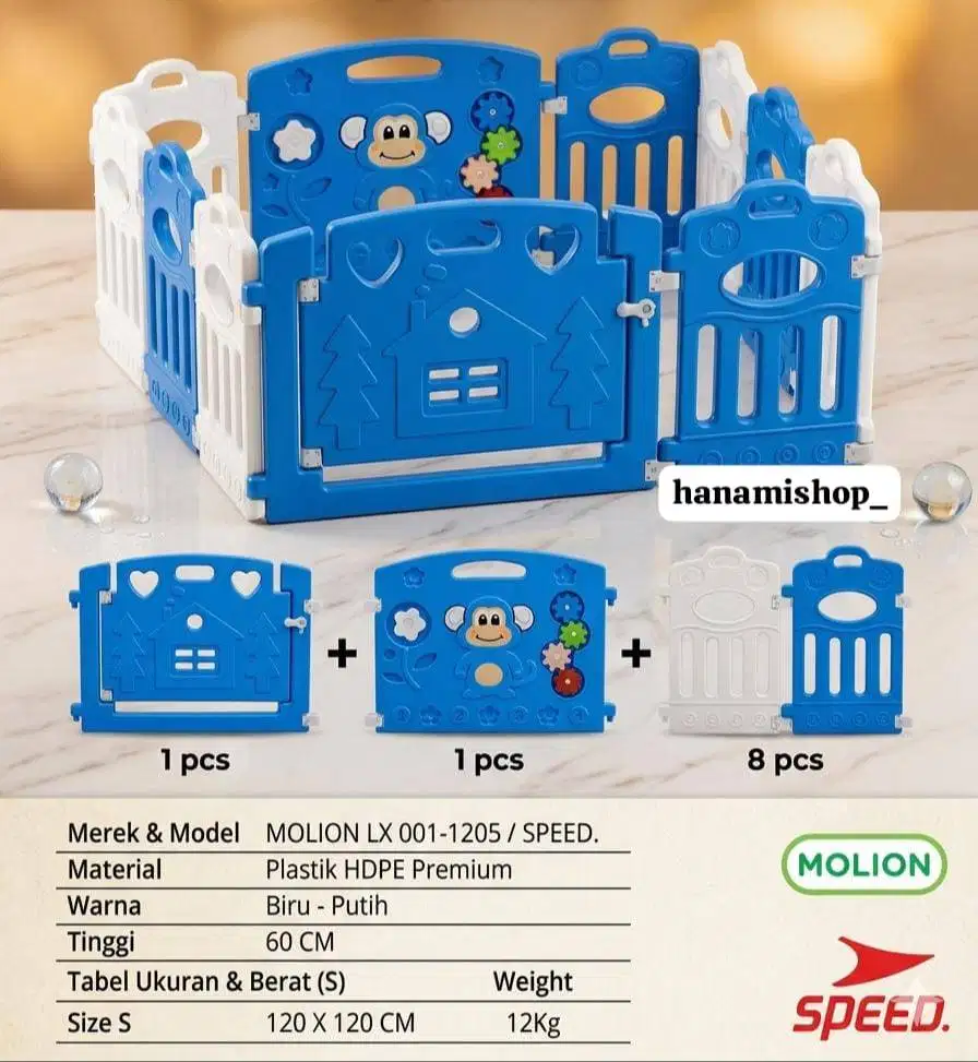 Pagar bayi / pagar pelindung bayi 8+2