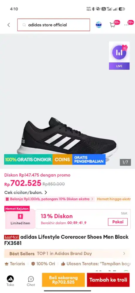 sepatu adidas running